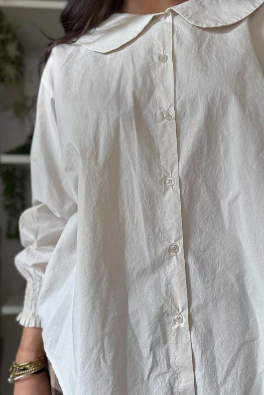 Paloma Tela Peter Pan Blouse Calico